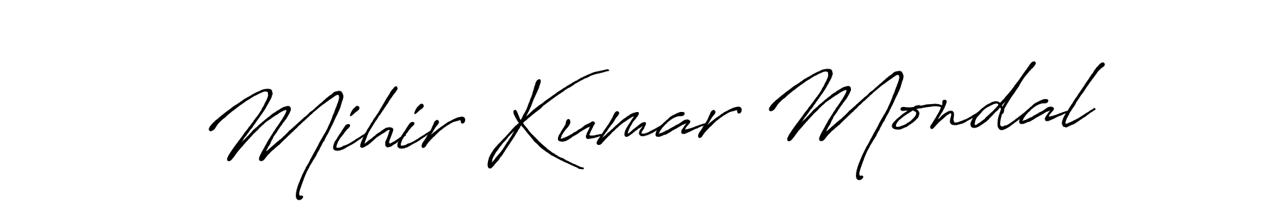This is the best signature style for the Mihir Kumar Mondal name. Also you like these signature font (Antro_Vectra_Bolder). Mix name signature. Mihir Kumar Mondal signature style 7 images and pictures png