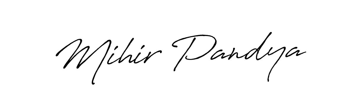 How to Draw Mihir Pandya signature style? Antro_Vectra_Bolder is a latest design signature styles for name Mihir Pandya. Mihir Pandya signature style 7 images and pictures png