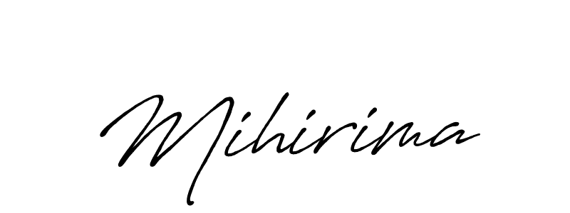 How to make Mihirima name signature. Use Antro_Vectra_Bolder style for creating short signs online. This is the latest handwritten sign. Mihirima signature style 7 images and pictures png