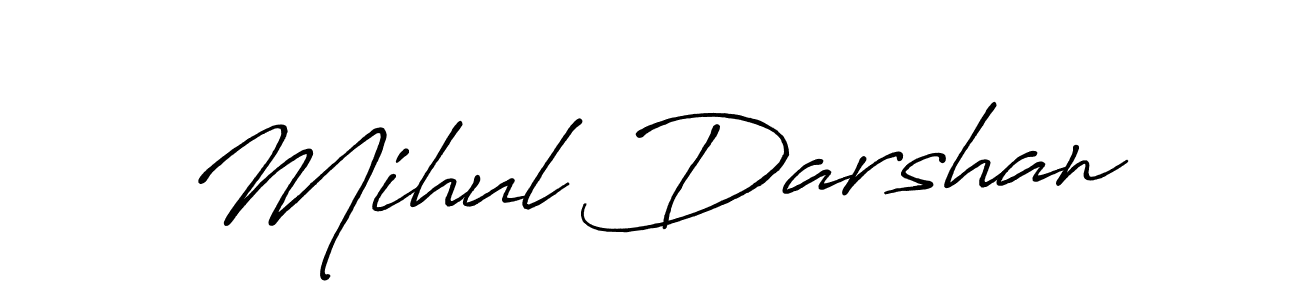 Best and Professional Signature Style for Mihul Darshan. Antro_Vectra_Bolder Best Signature Style Collection. Mihul Darshan signature style 7 images and pictures png