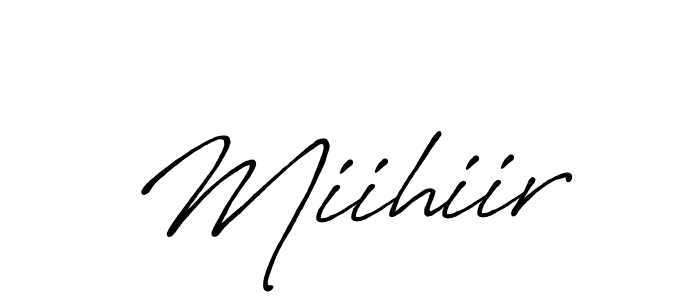 Antro_Vectra_Bolder is a professional signature style that is perfect for those who want to add a touch of class to their signature. It is also a great choice for those who want to make their signature more unique. Get Miihiir name to fancy signature for free. Miihiir signature style 7 images and pictures png