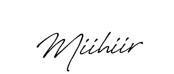 Design your own signature with our free online signature maker. With this signature software, you can create a handwritten (Antro_Vectra_Bolder) signature for name Miihiir. Miihiir signature style 7 images and pictures png