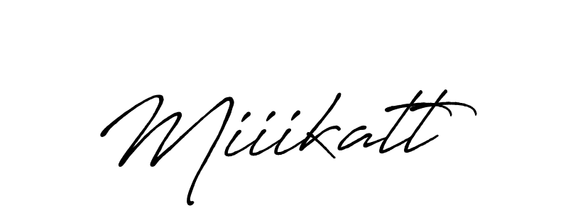It looks lik you need a new signature style for name Miiikatt. Design unique handwritten (Antro_Vectra_Bolder) signature with our free signature maker in just a few clicks. Miiikatt signature style 7 images and pictures png