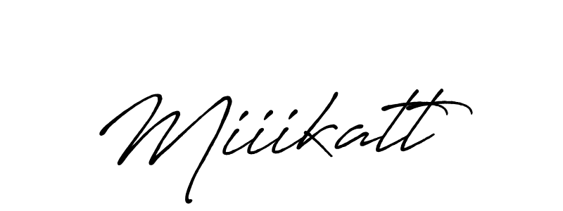 How to make Miiikatt signature? Antro_Vectra_Bolder is a professional autograph style. Create handwritten signature for Miiikatt name. Miiikatt signature style 7 images and pictures png