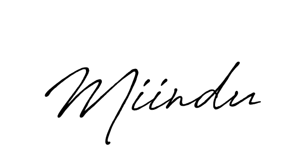 Create a beautiful signature design for name Miindu. With this signature (Antro_Vectra_Bolder) fonts, you can make a handwritten signature for free. Miindu signature style 7 images and pictures png