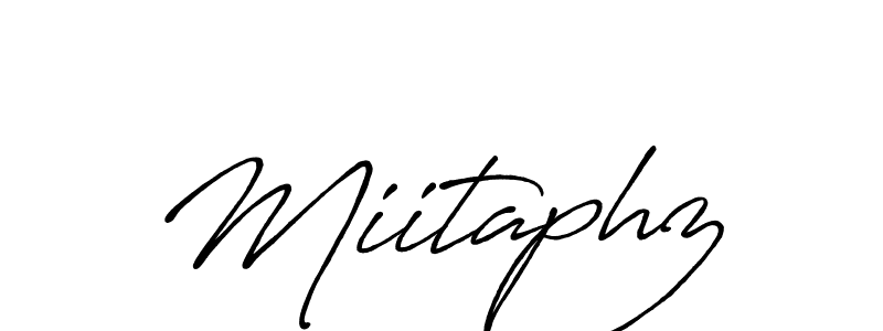 Antro_Vectra_Bolder is a professional signature style that is perfect for those who want to add a touch of class to their signature. It is also a great choice for those who want to make their signature more unique. Get Miitaphz name to fancy signature for free. Miitaphz signature style 7 images and pictures png