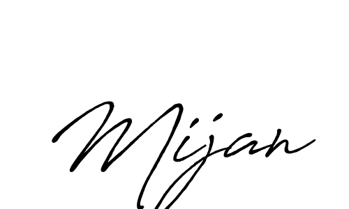 Make a beautiful signature design for name Mijan. With this signature (Antro_Vectra_Bolder) style, you can create a handwritten signature for free. Mijan signature style 7 images and pictures png