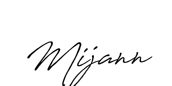 Create a beautiful signature design for name Mijann. With this signature (Antro_Vectra_Bolder) fonts, you can make a handwritten signature for free. Mijann signature style 7 images and pictures png