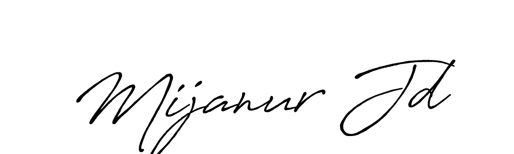 if you are searching for the best signature style for your name Mijanur Jd. so please give up your signature search. here we have designed multiple signature styles  using Antro_Vectra_Bolder. Mijanur Jd signature style 7 images and pictures png