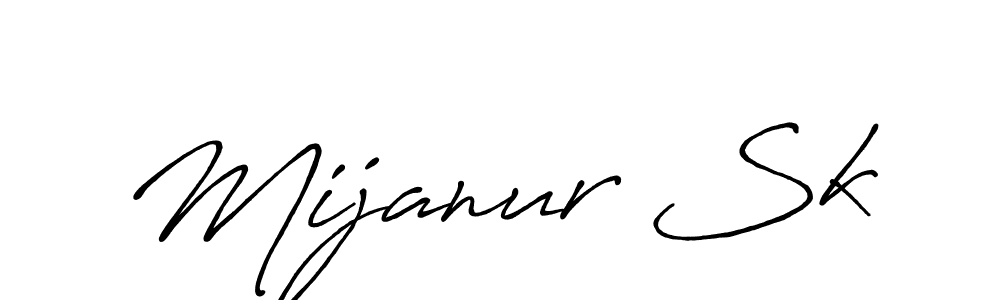 How to make Mijanur Sk signature? Antro_Vectra_Bolder is a professional autograph style. Create handwritten signature for Mijanur Sk name. Mijanur Sk signature style 7 images and pictures png