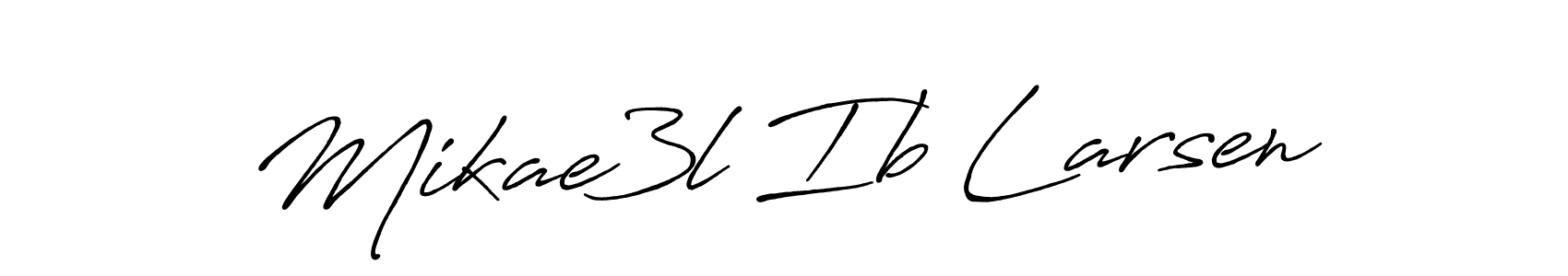 The best way (Antro_Vectra_Bolder) to make a short signature is to pick only two or three words in your name. The name Mikae3l Ib Larsen include a total of six letters. For converting this name. Mikae3l Ib Larsen signature style 7 images and pictures png