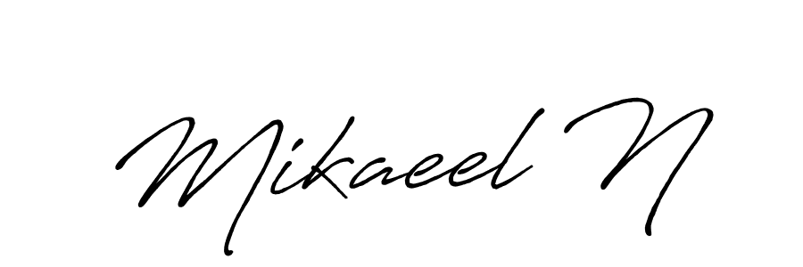 Here are the top 10 professional signature styles for the name Mikaeel N. These are the best autograph styles you can use for your name. Mikaeel N signature style 7 images and pictures png