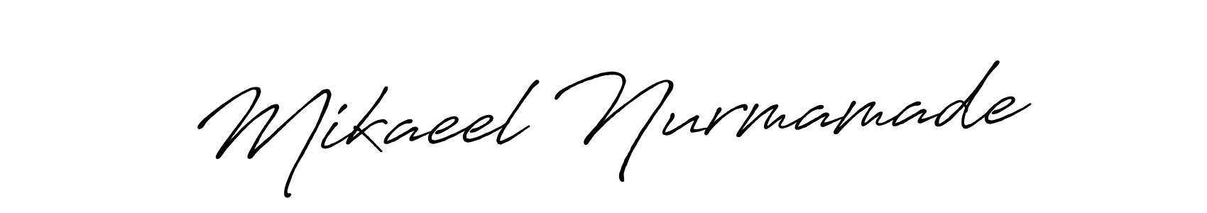 How to Draw Mikaeel Nurmamade signature style? Antro_Vectra_Bolder is a latest design signature styles for name Mikaeel Nurmamade. Mikaeel Nurmamade signature style 7 images and pictures png