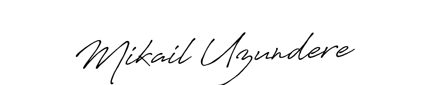 This is the best signature style for the Mikail Uzundere name. Also you like these signature font (Antro_Vectra_Bolder). Mix name signature. Mikail Uzundere signature style 7 images and pictures png