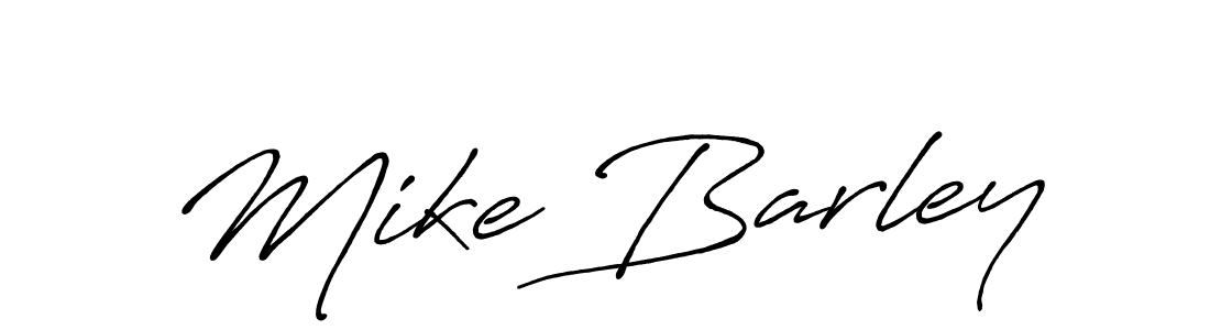 Mike Barley stylish signature style. Best Handwritten Sign (Antro_Vectra_Bolder) for my name. Handwritten Signature Collection Ideas for my name Mike Barley. Mike Barley signature style 7 images and pictures png