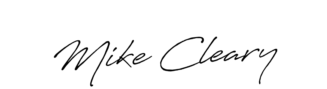 How to make Mike Cleary name signature. Use Antro_Vectra_Bolder style for creating short signs online. This is the latest handwritten sign. Mike Cleary signature style 7 images and pictures png