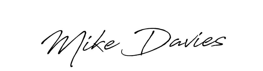 Design your own signature with our free online signature maker. With this signature software, you can create a handwritten (Antro_Vectra_Bolder) signature for name Mike Davies. Mike Davies signature style 7 images and pictures png