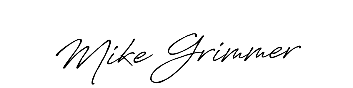 Design your own signature with our free online signature maker. With this signature software, you can create a handwritten (Antro_Vectra_Bolder) signature for name Mike Grimmer. Mike Grimmer signature style 7 images and pictures png