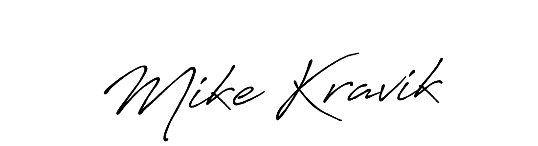 How to make Mike Kravik signature? Antro_Vectra_Bolder is a professional autograph style. Create handwritten signature for Mike Kravik name. Mike Kravik signature style 7 images and pictures png