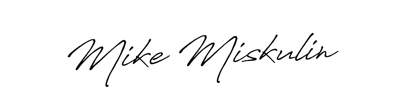 Antro_Vectra_Bolder is a professional signature style that is perfect for those who want to add a touch of class to their signature. It is also a great choice for those who want to make their signature more unique. Get Mike Miskulin name to fancy signature for free. Mike Miskulin signature style 7 images and pictures png