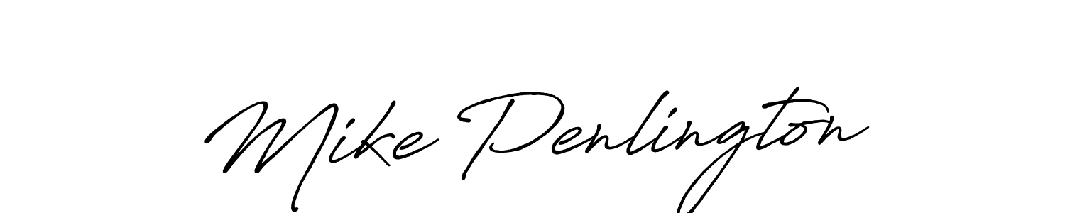 Use a signature maker to create a handwritten signature online. With this signature software, you can design (Antro_Vectra_Bolder) your own signature for name Mike Penlington. Mike Penlington signature style 7 images and pictures png