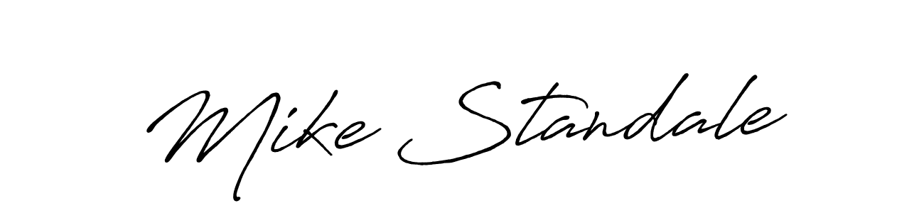 Mike Standale stylish signature style. Best Handwritten Sign (Antro_Vectra_Bolder) for my name. Handwritten Signature Collection Ideas for my name Mike Standale. Mike Standale signature style 7 images and pictures png