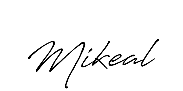 Design your own signature with our free online signature maker. With this signature software, you can create a handwritten (Antro_Vectra_Bolder) signature for name Mikeal. Mikeal signature style 7 images and pictures png