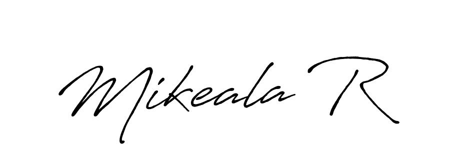 Also You can easily find your signature by using the search form. We will create Mikeala R name handwritten signature images for you free of cost using Antro_Vectra_Bolder sign style. Mikeala R signature style 7 images and pictures png