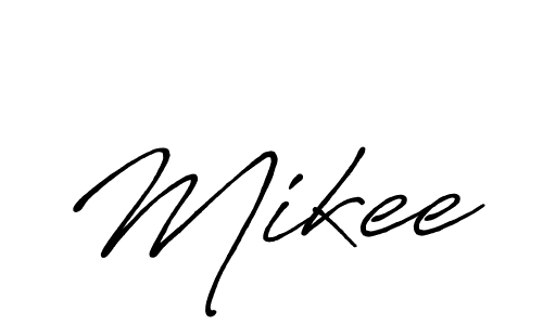 How to make Mikee signature? Antro_Vectra_Bolder is a professional autograph style. Create handwritten signature for Mikee name. Mikee signature style 7 images and pictures png