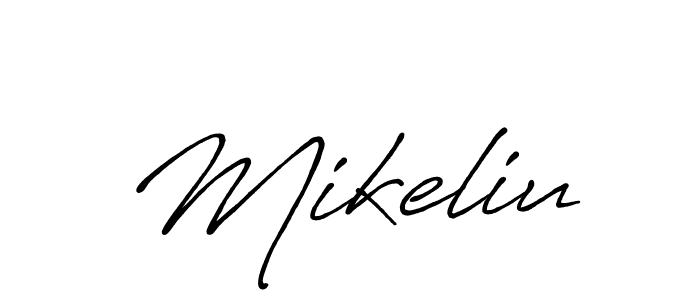 You should practise on your own different ways (Antro_Vectra_Bolder) to write your name (Mikeliu) in signature. don't let someone else do it for you. Mikeliu signature style 7 images and pictures png