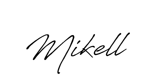 It looks lik you need a new signature style for name Mikell. Design unique handwritten (Antro_Vectra_Bolder) signature with our free signature maker in just a few clicks. Mikell signature style 7 images and pictures png