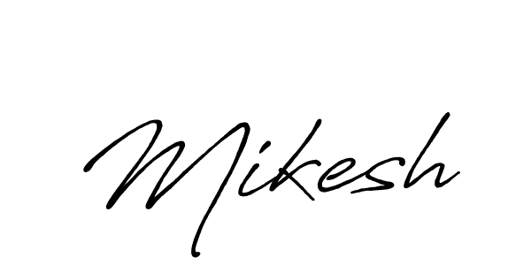 Mikesh stylish signature style. Best Handwritten Sign (Antro_Vectra_Bolder) for my name. Handwritten Signature Collection Ideas for my name Mikesh. Mikesh signature style 7 images and pictures png