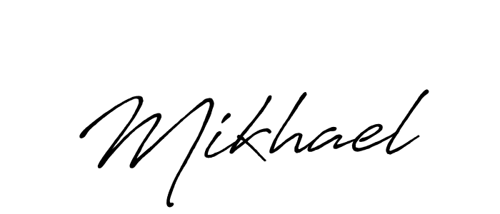 You should practise on your own different ways (Antro_Vectra_Bolder) to write your name (Mikhael) in signature. don't let someone else do it for you. Mikhael signature style 7 images and pictures png