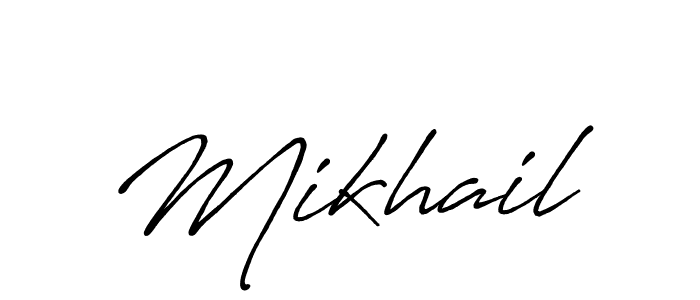 Design your own signature with our free online signature maker. With this signature software, you can create a handwritten (Antro_Vectra_Bolder) signature for name Mikhail. Mikhail signature style 7 images and pictures png