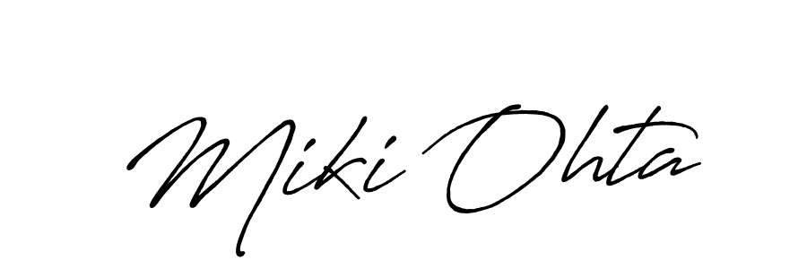 Make a beautiful signature design for name Miki Ohta. Use this online signature maker to create a handwritten signature for free. Miki Ohta signature style 7 images and pictures png