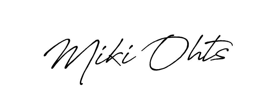 You should practise on your own different ways (Antro_Vectra_Bolder) to write your name (Miki Ohts) in signature. don't let someone else do it for you. Miki Ohts signature style 7 images and pictures png