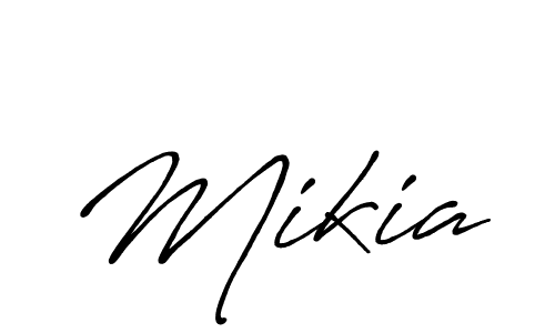 It looks lik you need a new signature style for name Mikia. Design unique handwritten (Antro_Vectra_Bolder) signature with our free signature maker in just a few clicks. Mikia signature style 7 images and pictures png