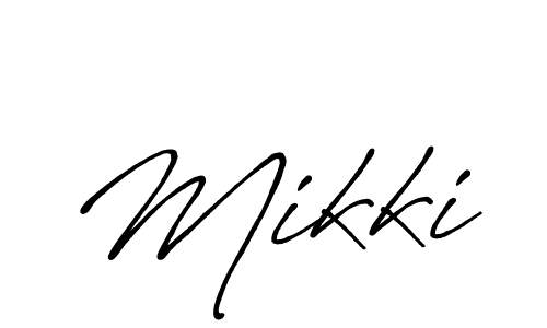 How to make Mikki name signature. Use Antro_Vectra_Bolder style for creating short signs online. This is the latest handwritten sign. Mikki signature style 7 images and pictures png