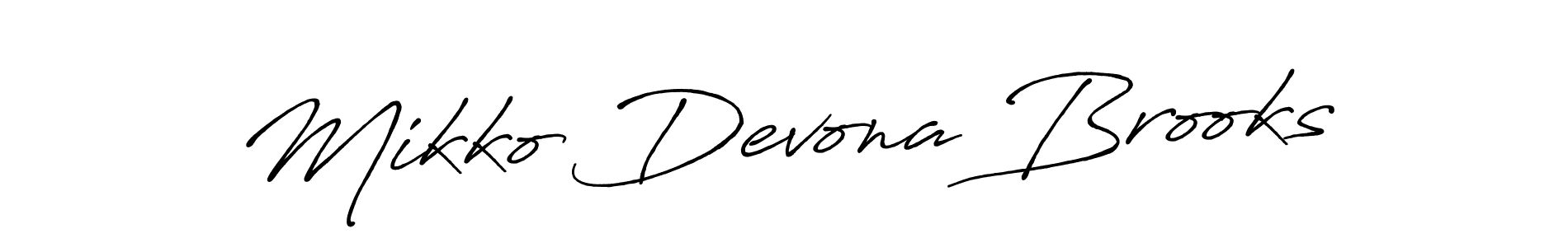 Make a short Mikko Devona Brooks signature style. Manage your documents anywhere anytime using Antro_Vectra_Bolder. Create and add eSignatures, submit forms, share and send files easily. Mikko Devona Brooks signature style 7 images and pictures png