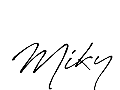 You should practise on your own different ways (Antro_Vectra_Bolder) to write your name (Miky) in signature. don't let someone else do it for you. Miky signature style 7 images and pictures png