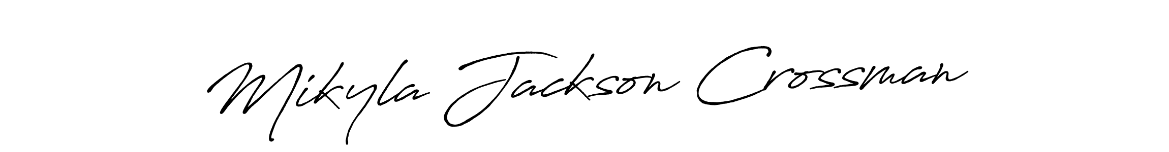 Similarly Antro_Vectra_Bolder is the best handwritten signature design. Signature creator online .You can use it as an online autograph creator for name Mikyla Jackson Crossman. Mikyla Jackson Crossman signature style 7 images and pictures png