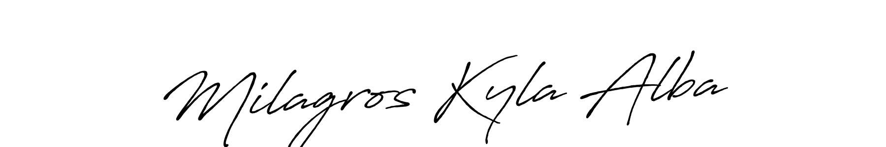 Here are the top 10 professional signature styles for the name Milagros Kyla Alba. These are the best autograph styles you can use for your name. Milagros Kyla Alba signature style 7 images and pictures png