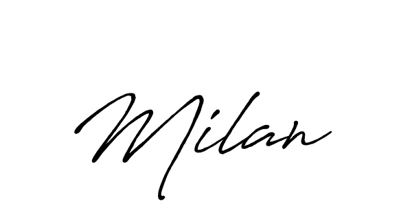 Once you've used our free online signature maker to create your best signature Antro_Vectra_Bolder style, it's time to enjoy all of the benefits that Milan  name signing documents. Milan  signature style 7 images and pictures png