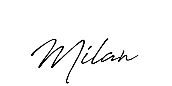 Make a beautiful signature design for name Milan . Use this online signature maker to create a handwritten signature for free. Milan  signature style 7 images and pictures png