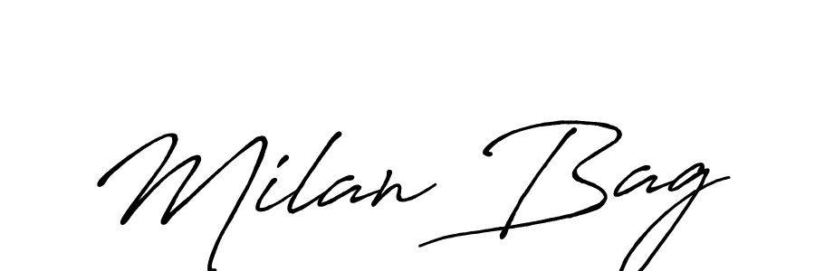 Once you've used our free online signature maker to create your best signature Antro_Vectra_Bolder style, it's time to enjoy all of the benefits that Milan Bag name signing documents. Milan Bag signature style 7 images and pictures png