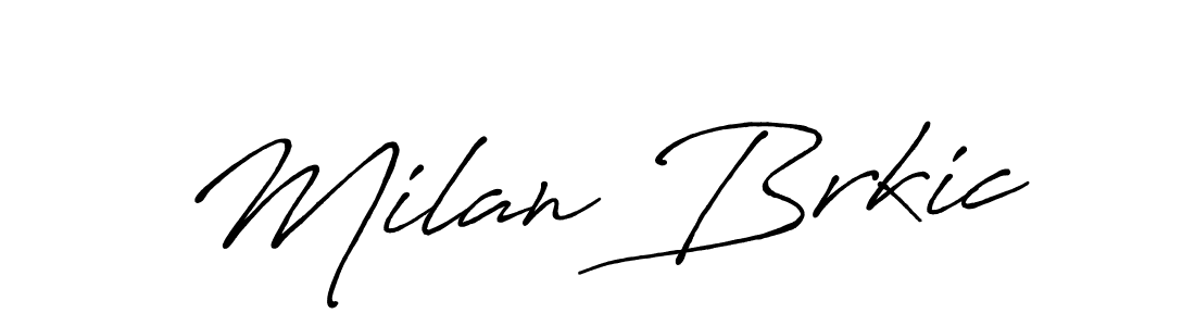 Also we have Milan Brkic name is the best signature style. Create professional handwritten signature collection using Antro_Vectra_Bolder autograph style. Milan Brkic signature style 7 images and pictures png