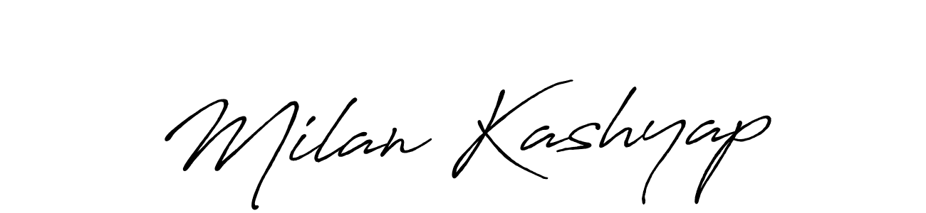 Use a signature maker to create a handwritten signature online. With this signature software, you can design (Antro_Vectra_Bolder) your own signature for name Milan Kashyap. Milan Kashyap signature style 7 images and pictures png