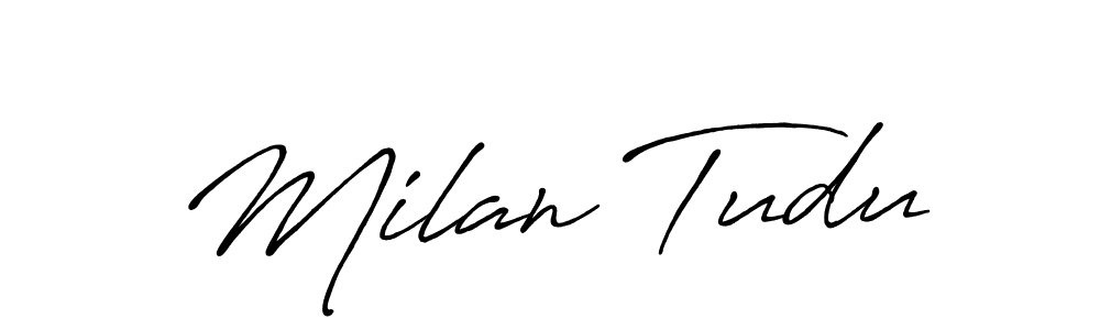 How to Draw Milan Tudu signature style? Antro_Vectra_Bolder is a latest design signature styles for name Milan Tudu. Milan Tudu signature style 7 images and pictures png