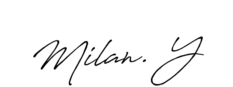 You can use this online signature creator to create a handwritten signature for the name Milan. Y. This is the best online autograph maker. Milan. Y signature style 7 images and pictures png