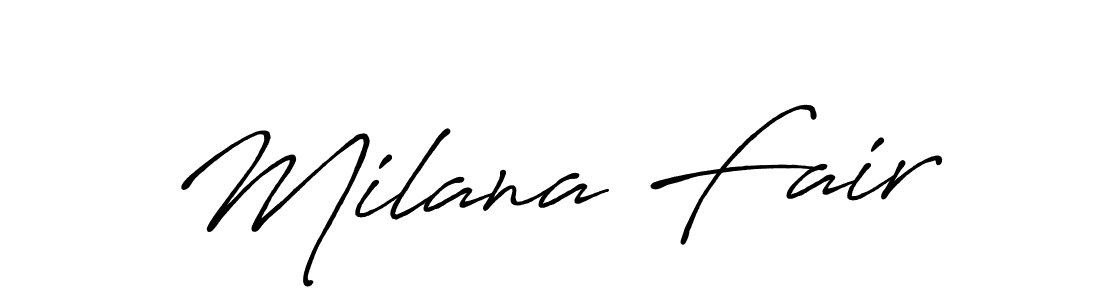 Best and Professional Signature Style for Milana Fair. Antro_Vectra_Bolder Best Signature Style Collection. Milana Fair signature style 7 images and pictures png